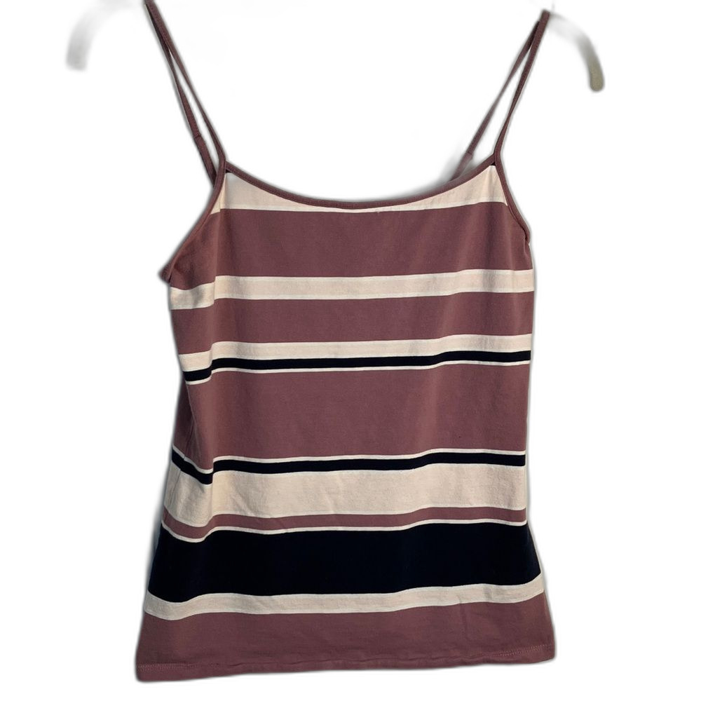 Striped spaghetti strap tank/cami